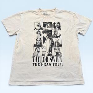 Taylor Swift The Eras Tour Shirt Mens Large White Concert Tee T-Shirt Music
